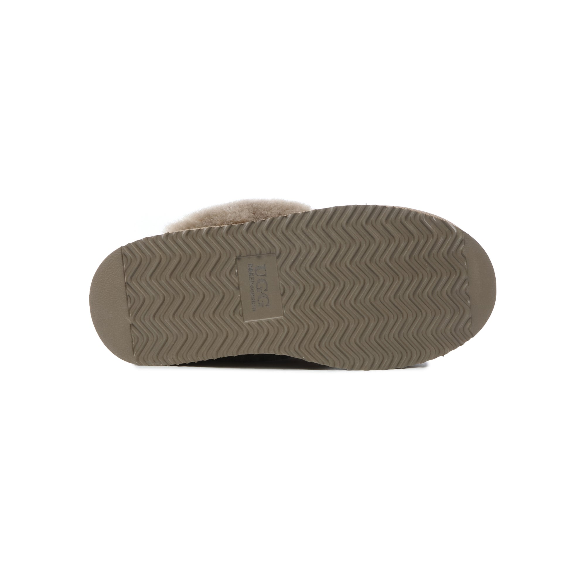 UGG Slippers Women Platform Furry Australian Genuine Sheepskin Wool Slide