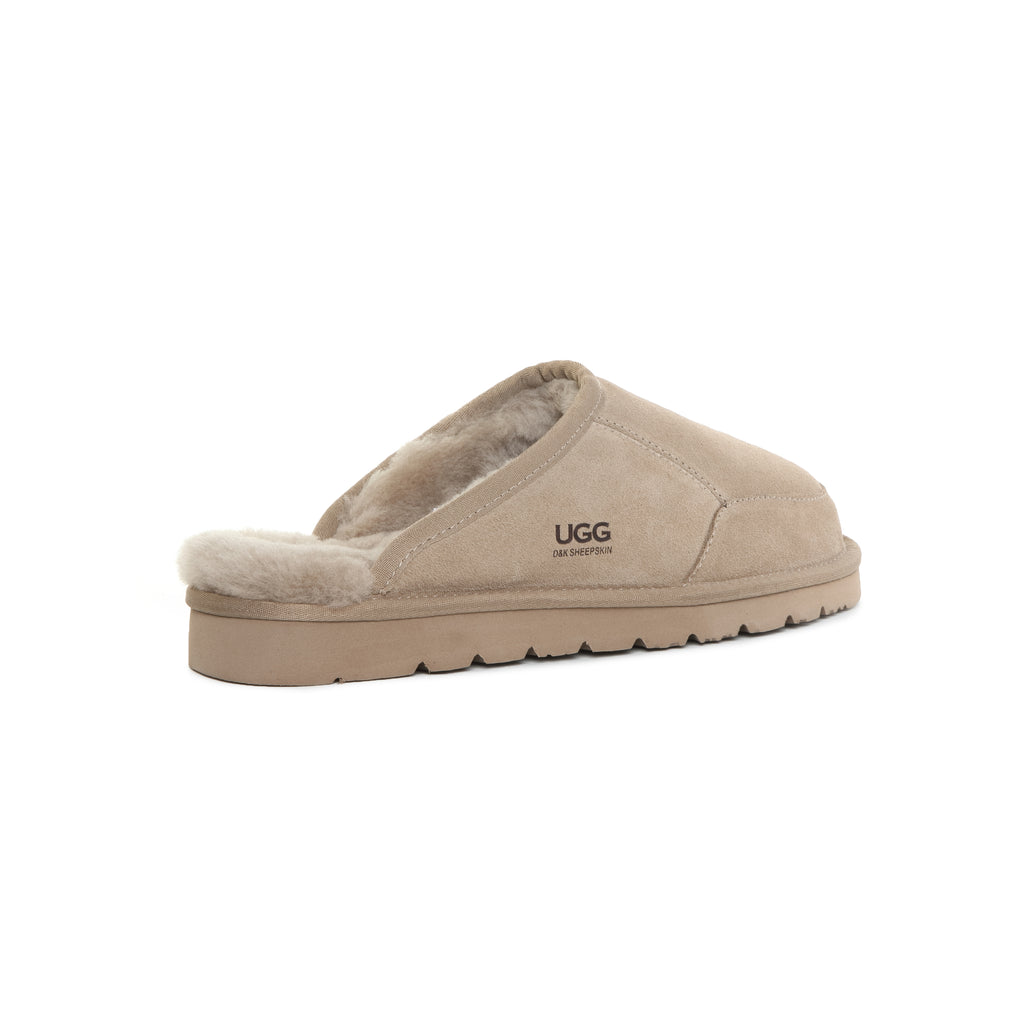 UGG Men Sheepskin Wool Slippers Water Resistant