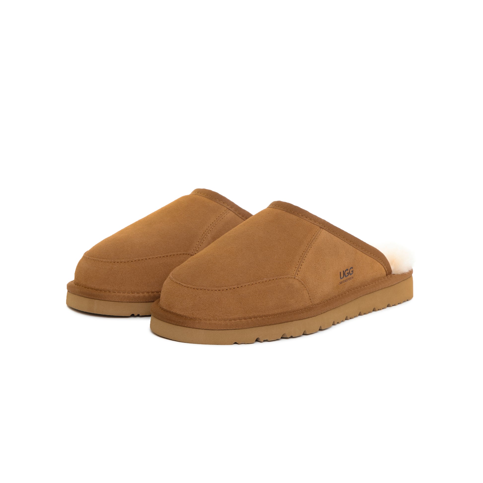 UGG Men Sheepskin Wool Slippers Water Resistant