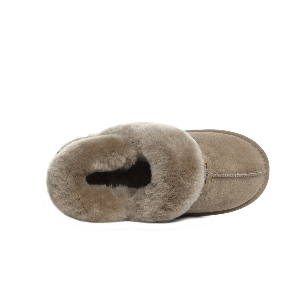 UGG Women AUS Sheepskin Wool Removable Strap Slingback Scuff - Aussies UGG