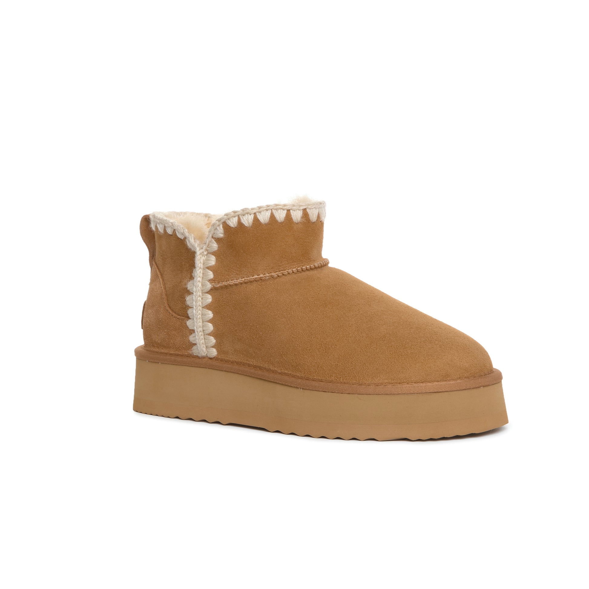 UGG Boots Women Men Australian Sheepskin Wool Knitted Platform