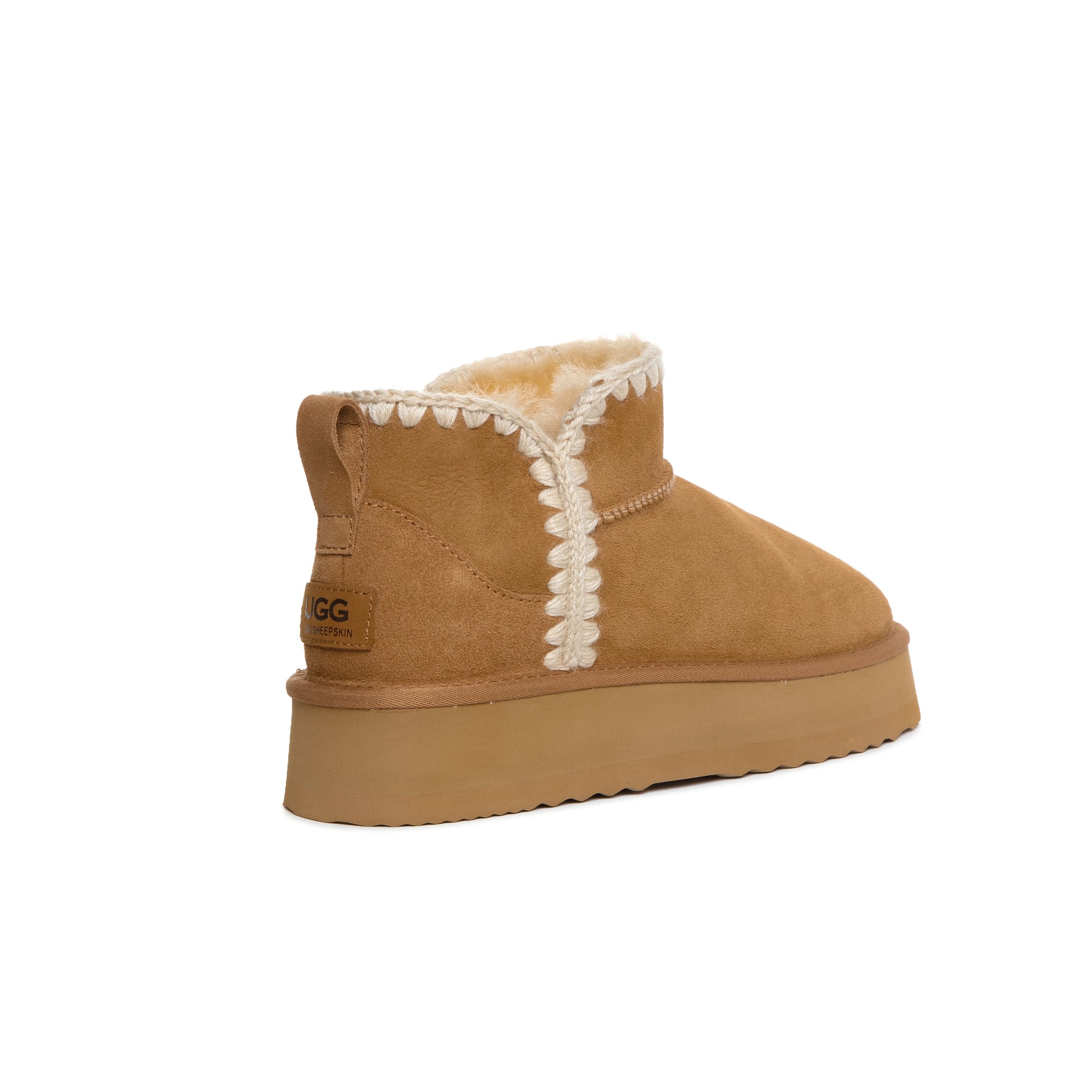 UGG Boots Women Men Australian Sheepskin Wool Knitted Platform