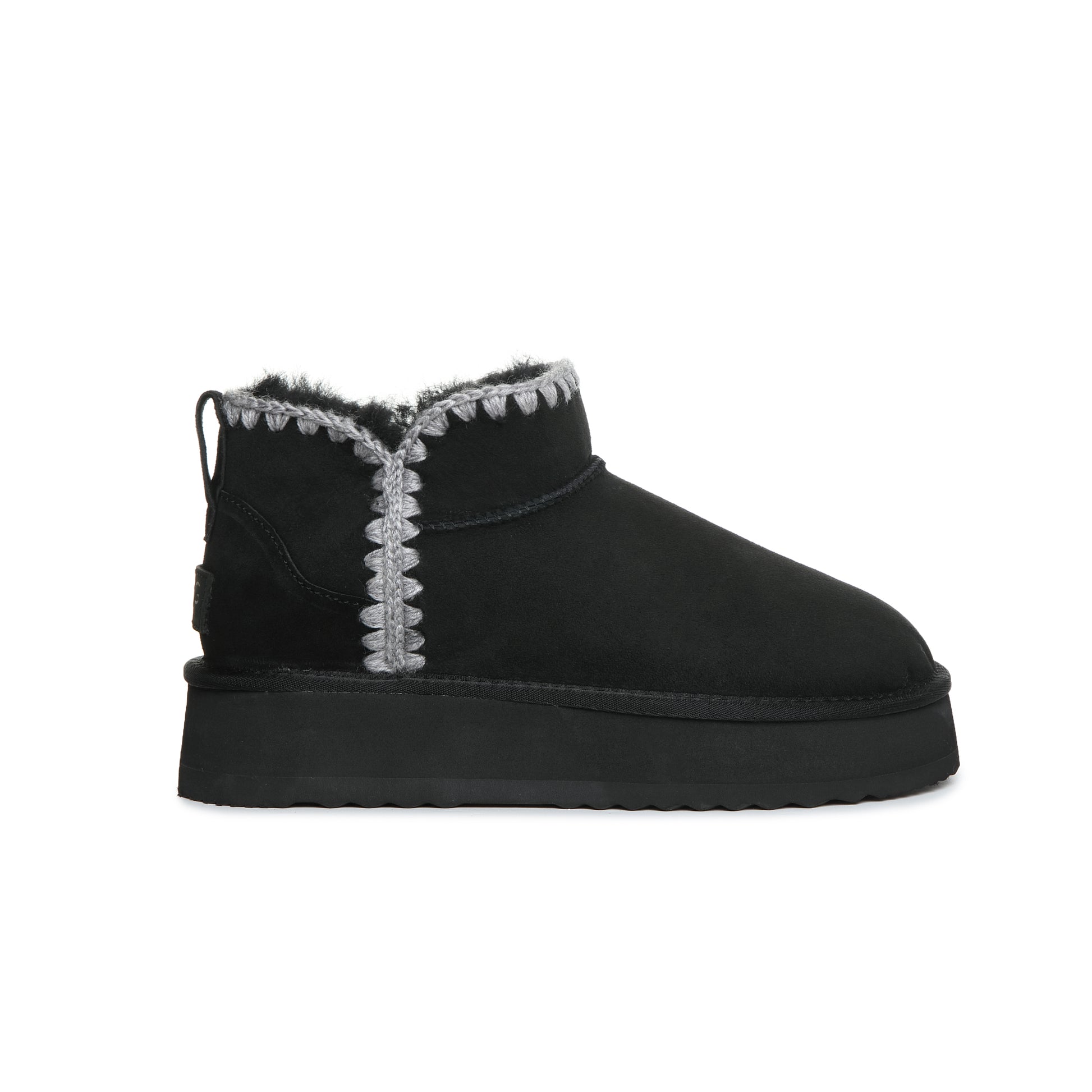 UGG Boots Women Men Australian Sheepskin Wool Knitted Platform