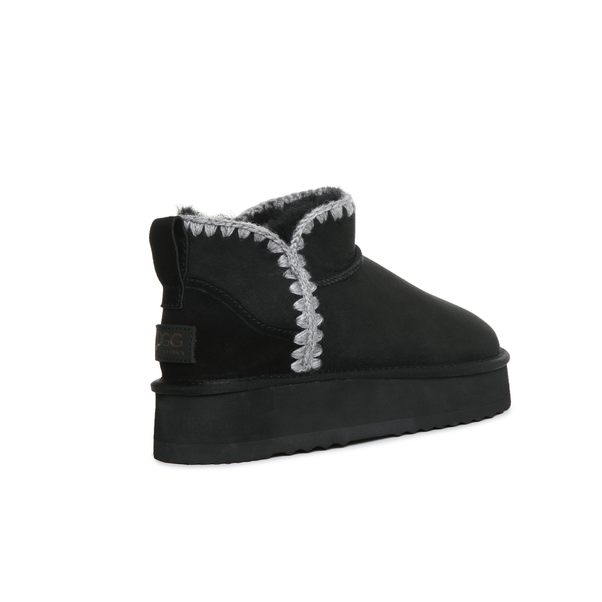 UGG Boots Women Men Australian Sheepskin Wool Knitted Platform