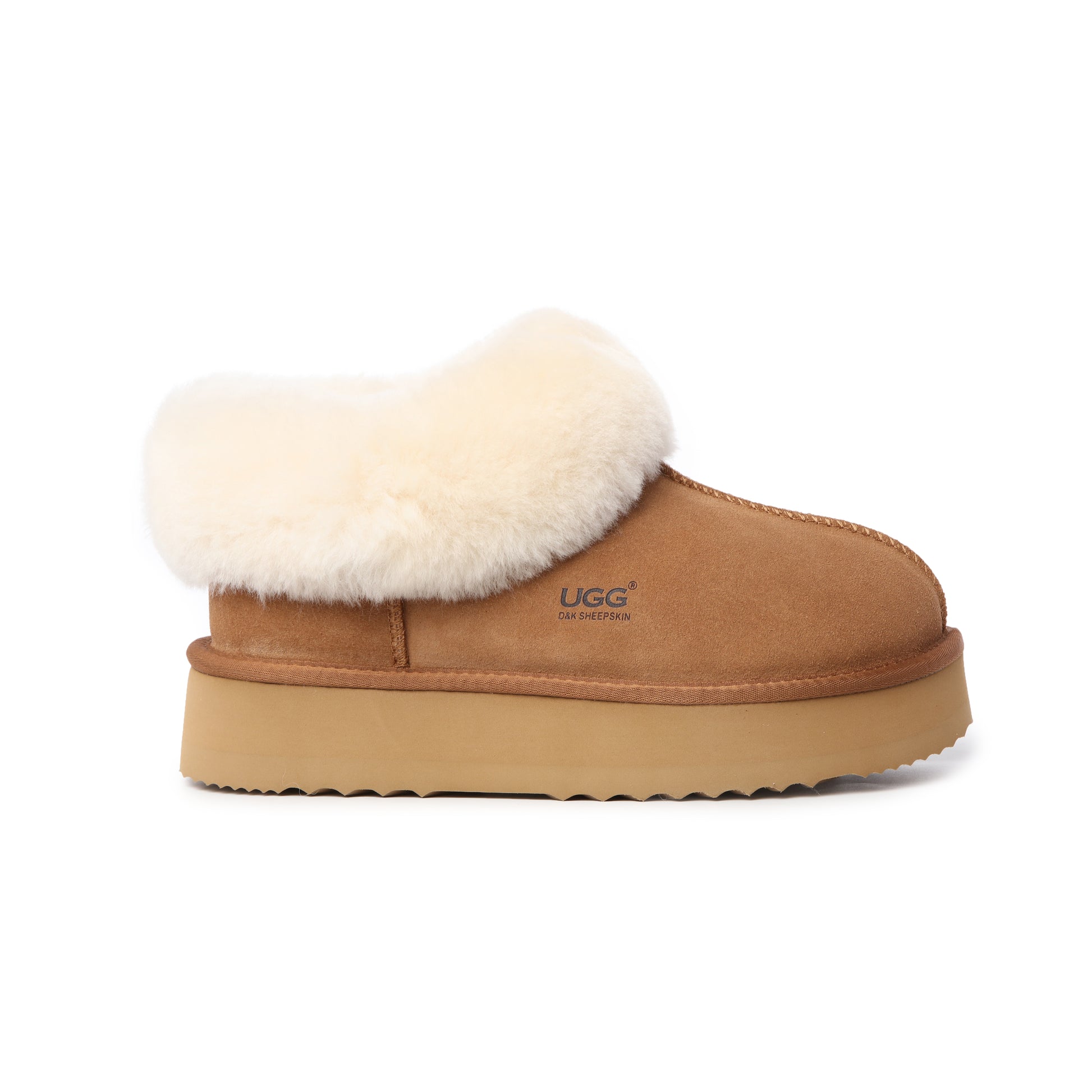 UGG Women’s Platform Fold Collar Slippers