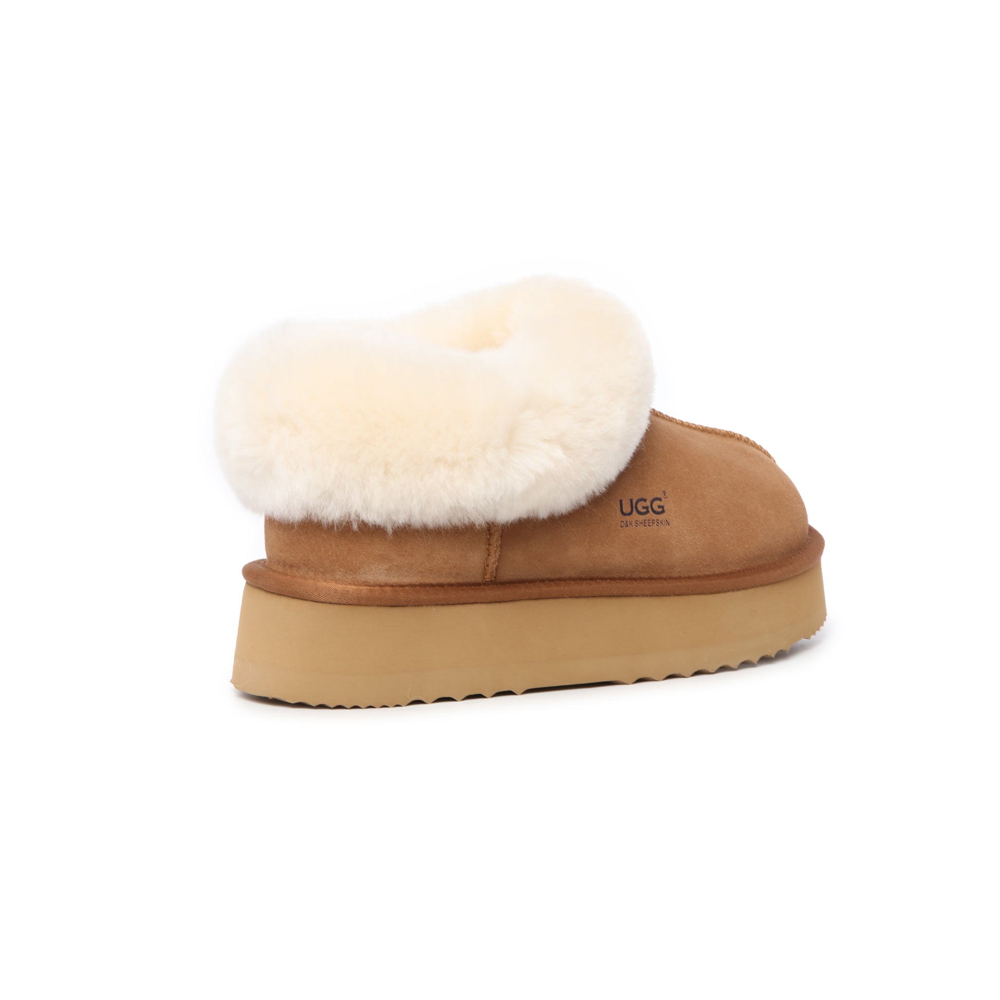 UGG Women’s Platform Fold Collar Slippers