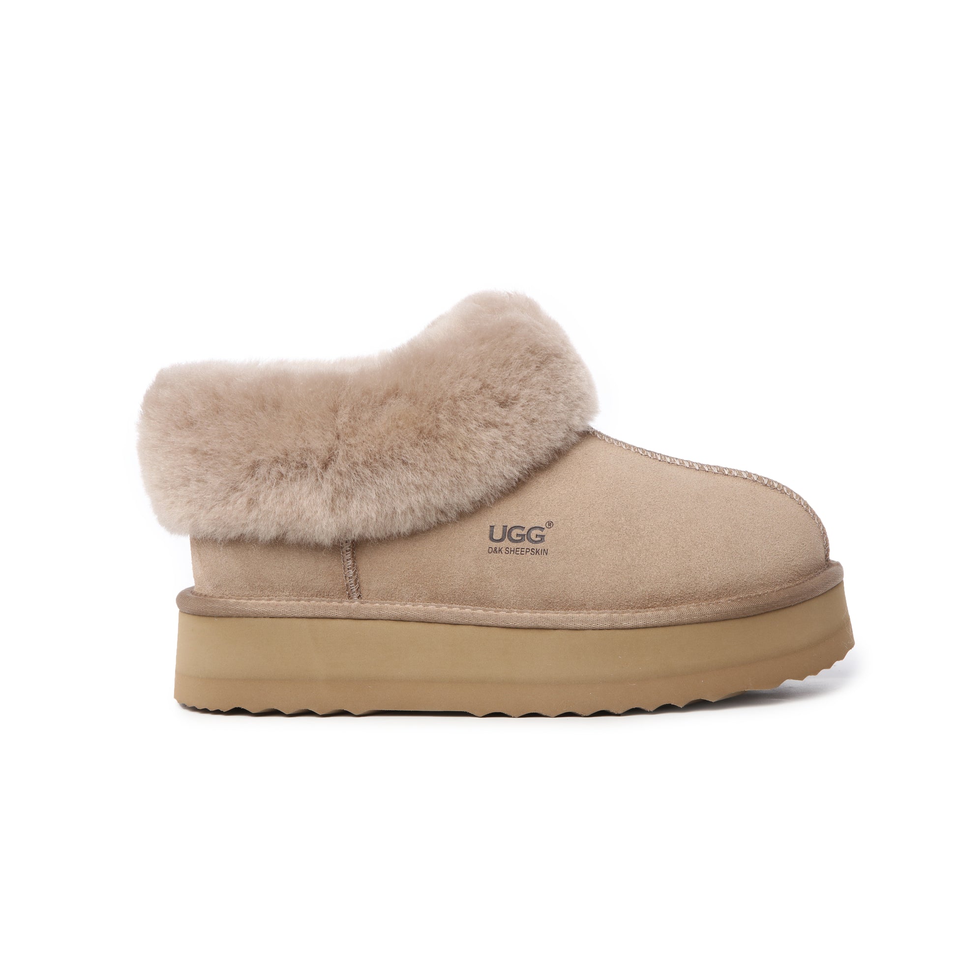 UGG Women’s Platform Fold Collar Slippers