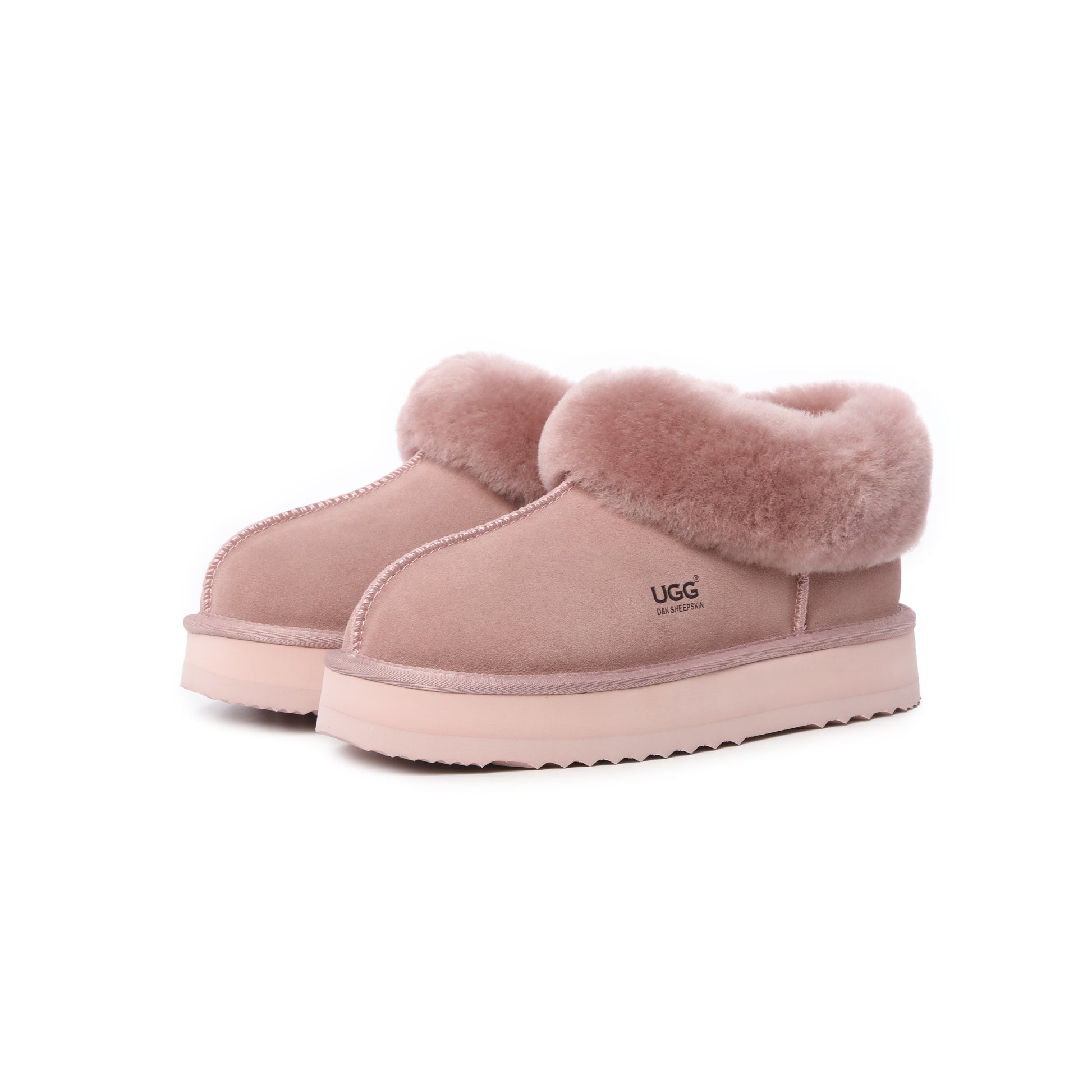 UGG Women’s Platform Fold Collar Slippers