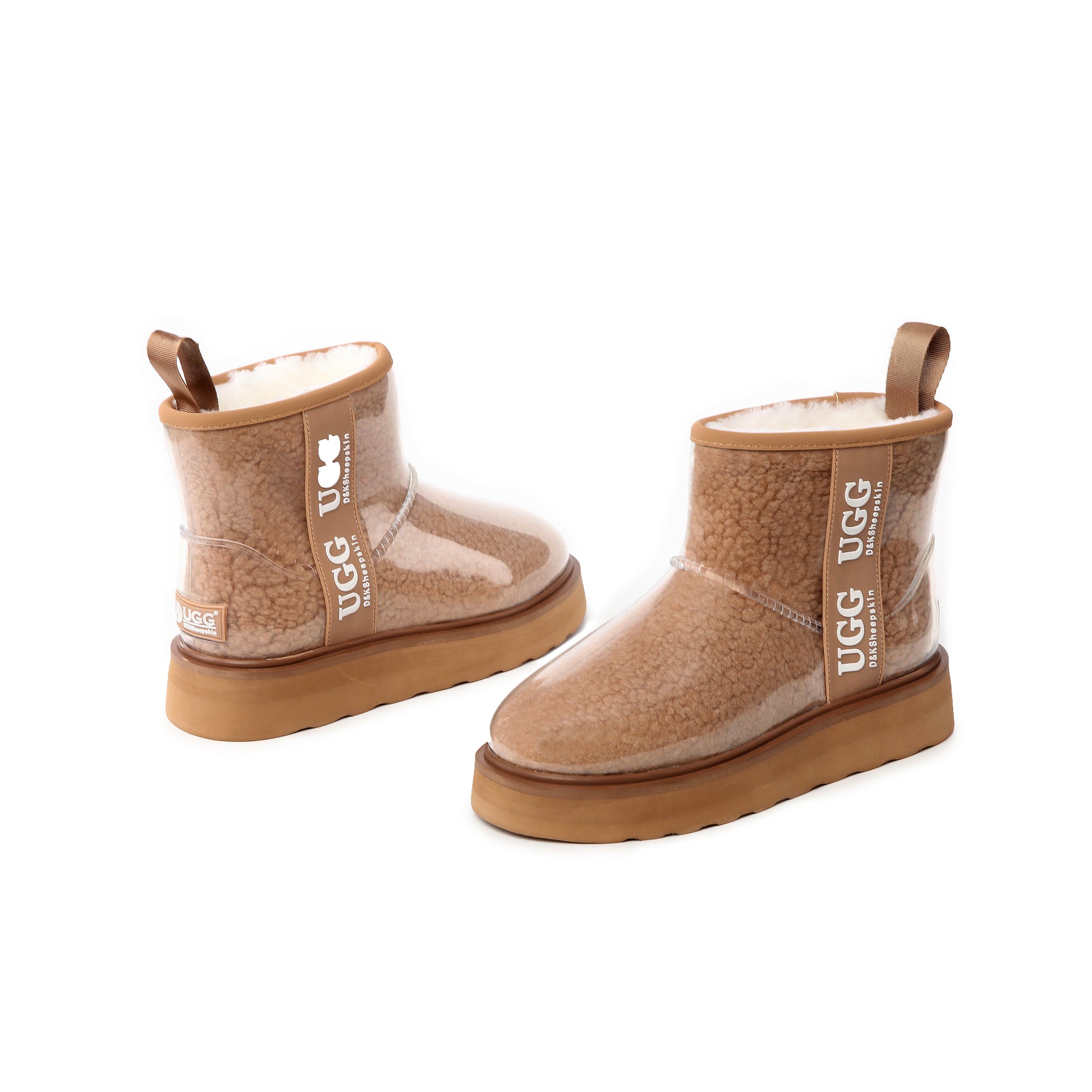 UGG Boots Women Clear Waterproof Shearling Coated Classic