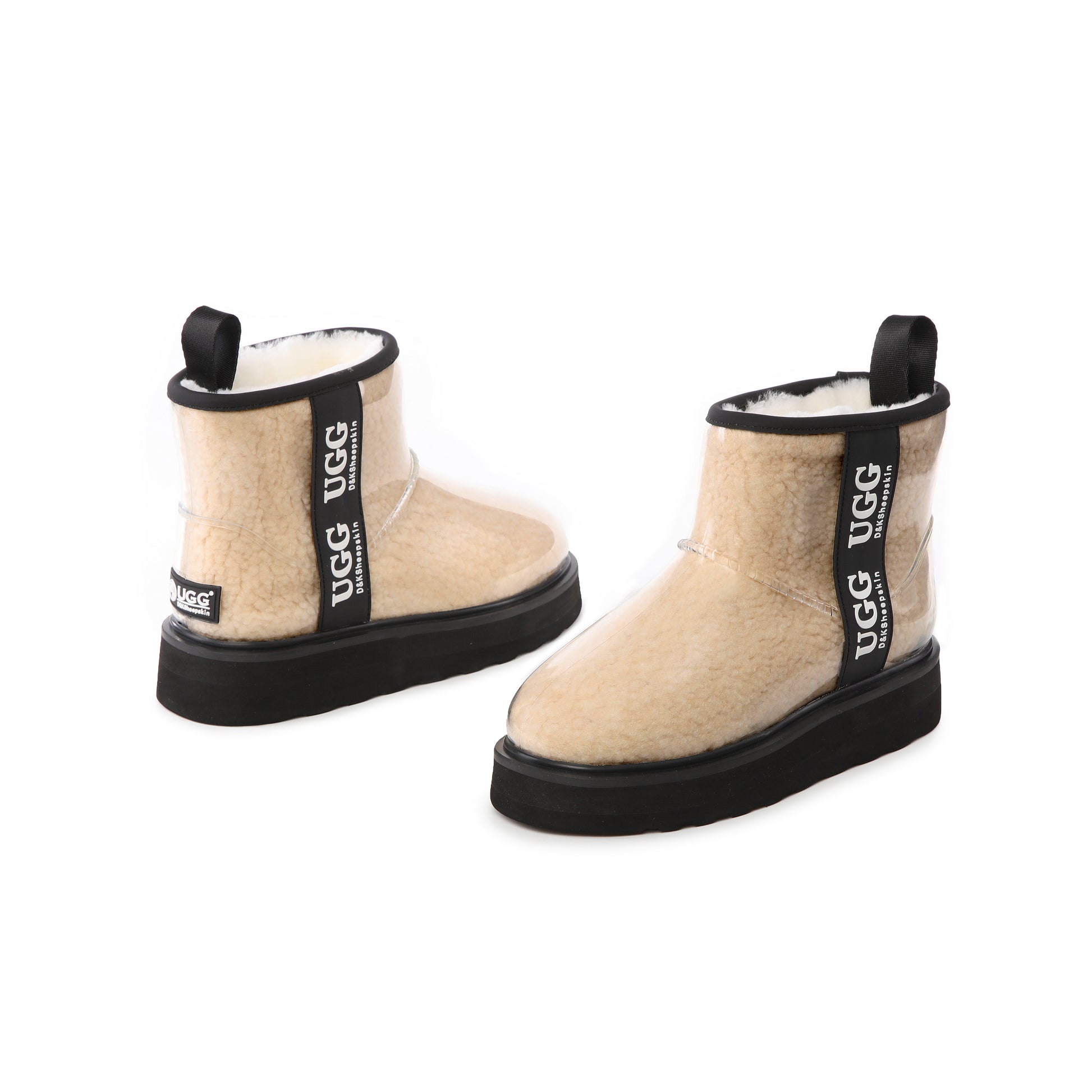 UGG Boots Women Clear Waterproof Shearling Coated Classic