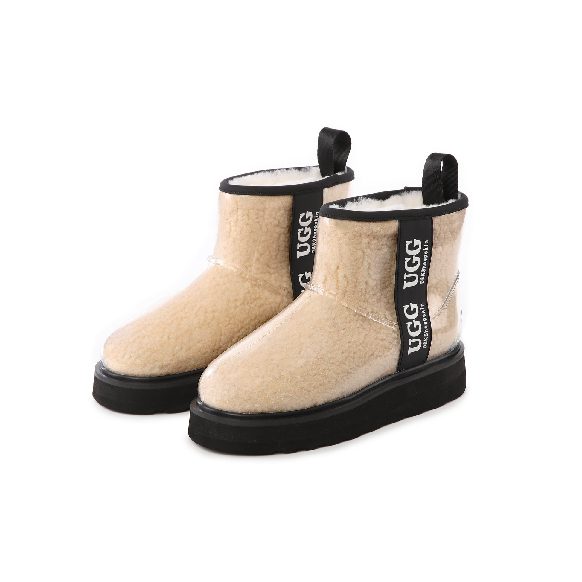 UGG Boots Women Clear Waterproof Shearling Coated Classic