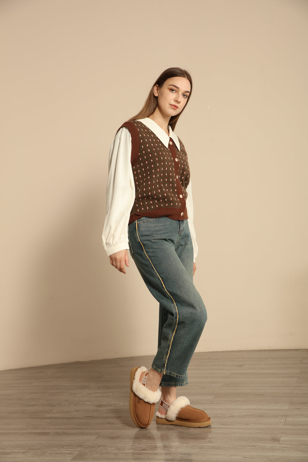 UGG Cora Suede Wool Slipper