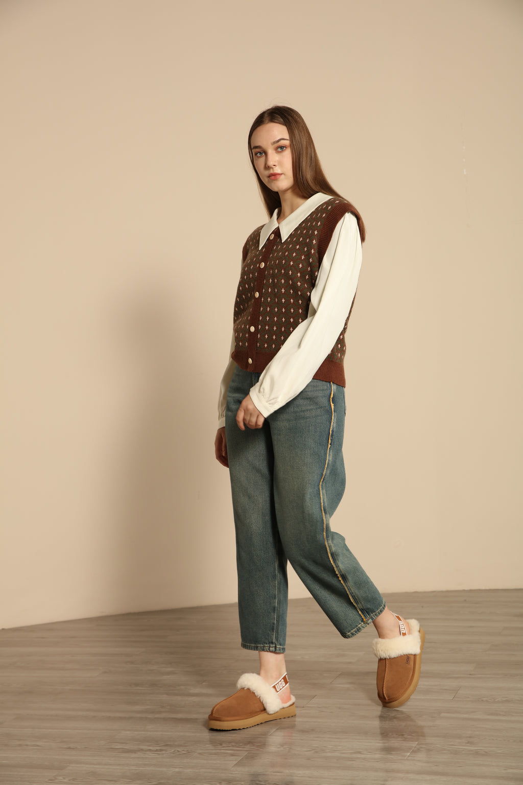 UGG Cora Suede Wool Slipper