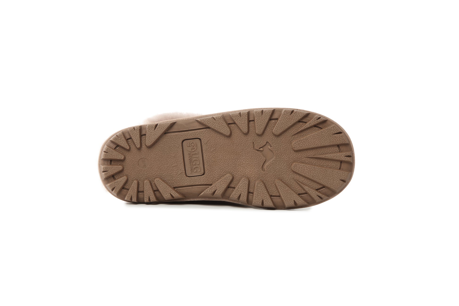 UGG Women AUS Sheepskin Wool Strap Scuff