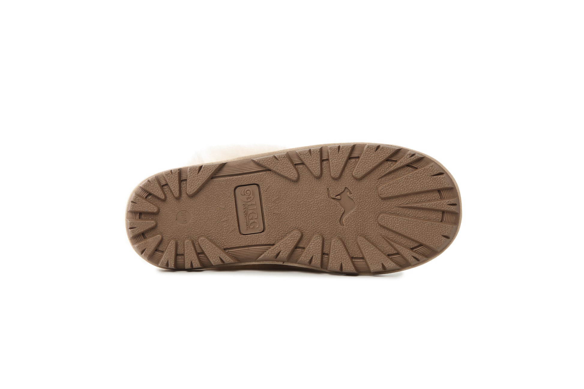 UGG Women AUS Sheepskin Wool Strap Scuff