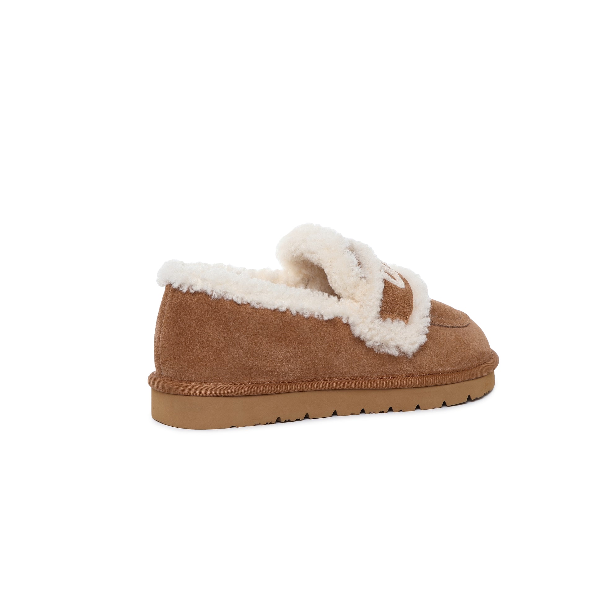 UGG Women’s Logo Strap Sheepskin Wool Slippers – Genuine AUS Suede