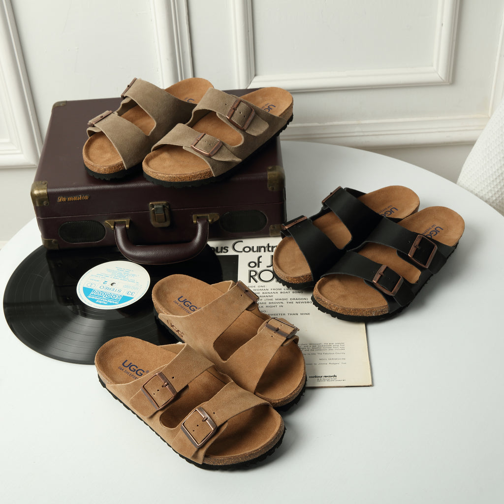 UGG Ines Buckle Leather Sandal - Aussies UGG