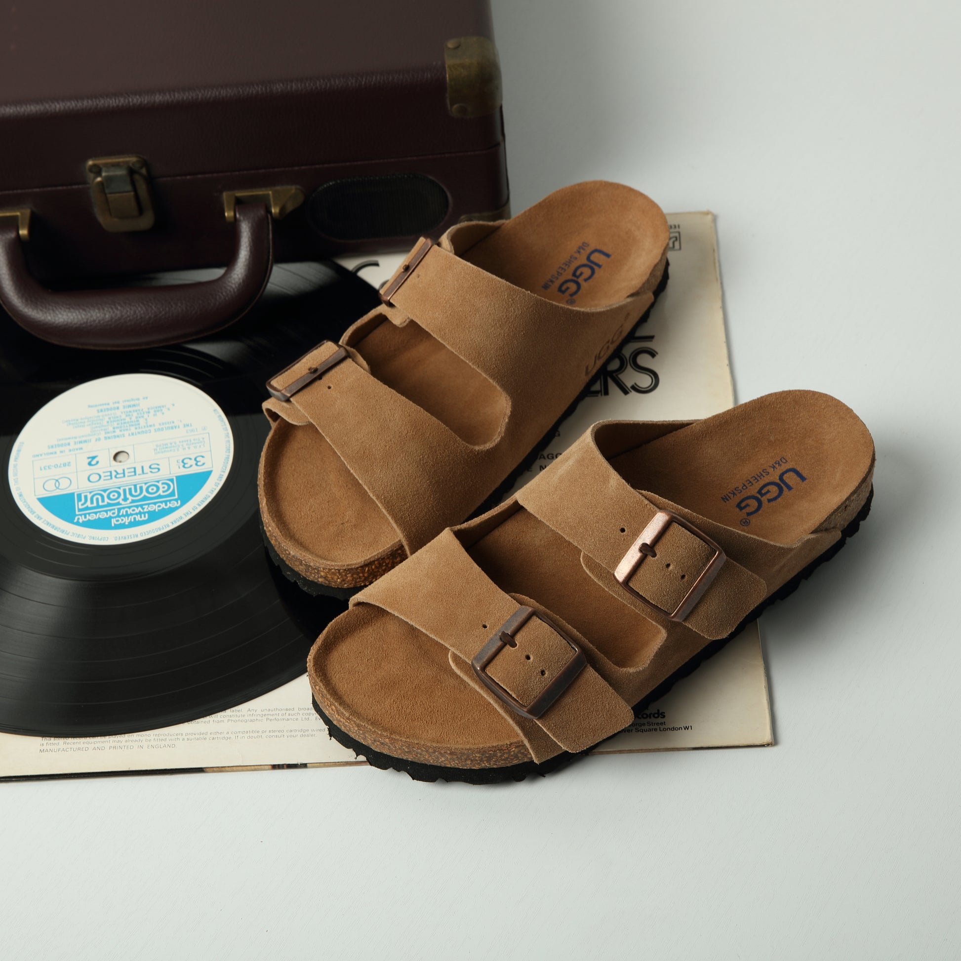 UGG Ines Buckle Leather Sandal - Aussies UGG
