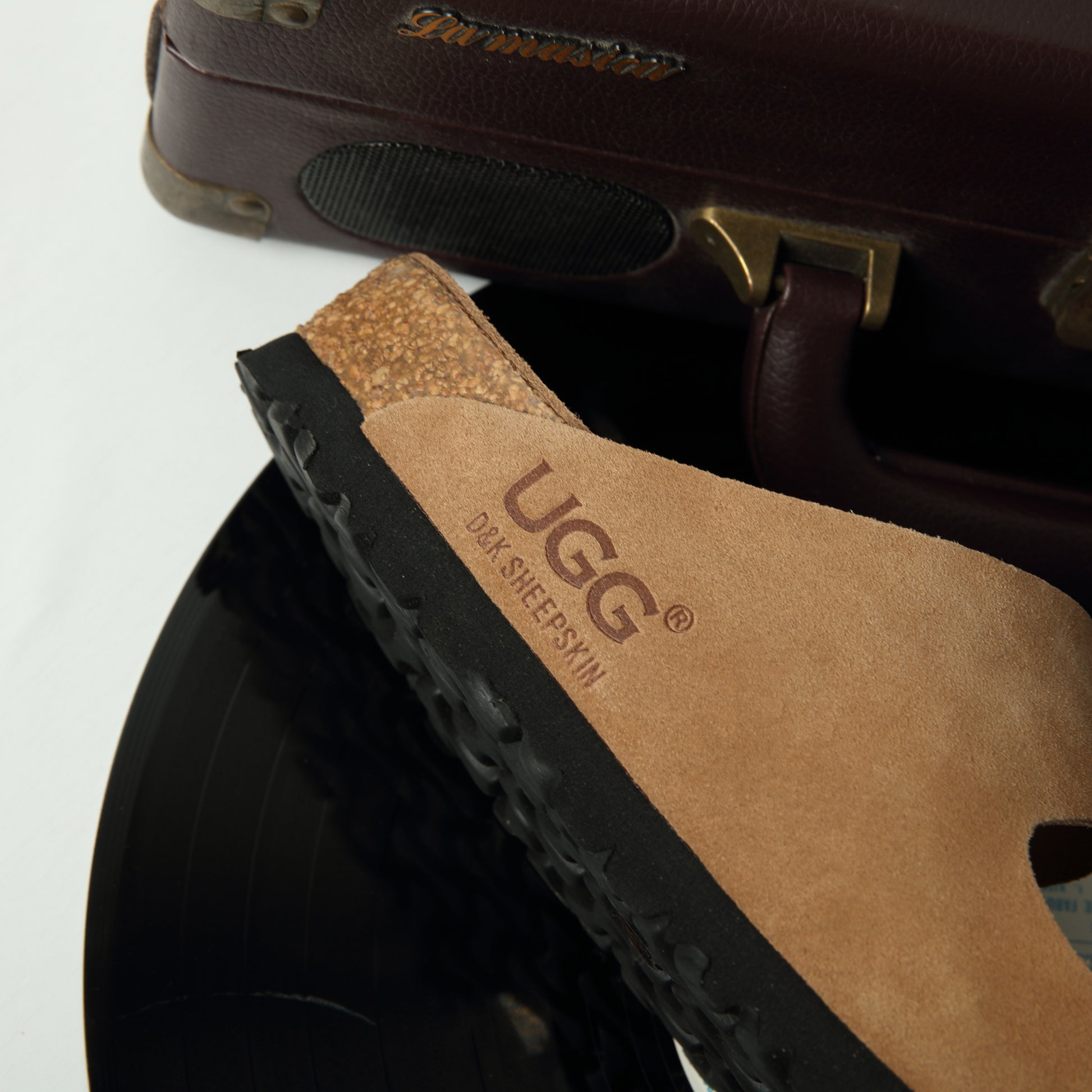 UGG Ines Buckle Leather Sandal - Aussies UGG