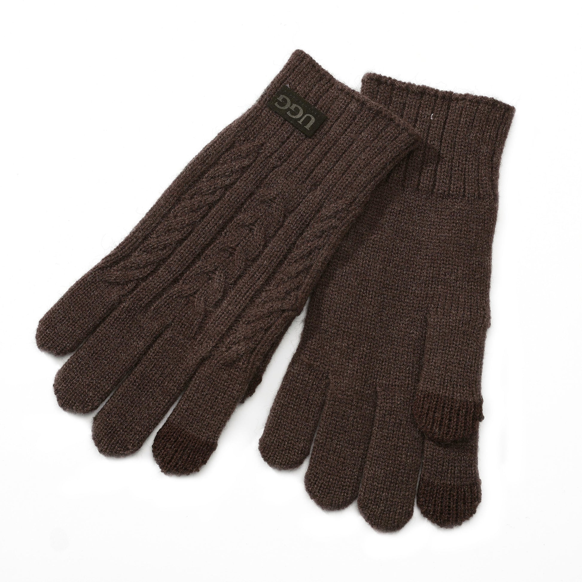 UGG Cable Knit Pure Cashmere Touch Screen Gloves