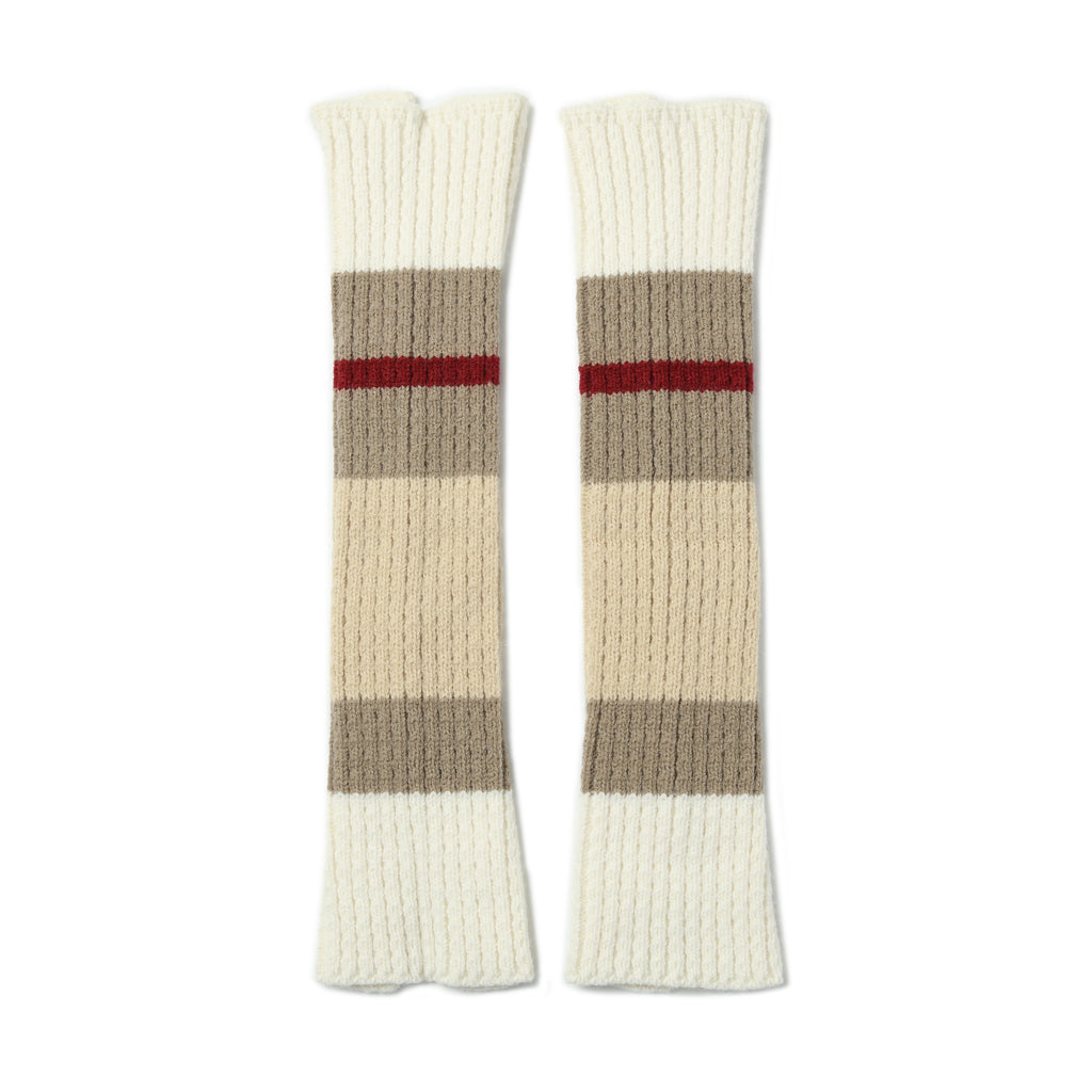 Knitted Striped Leg Warmers