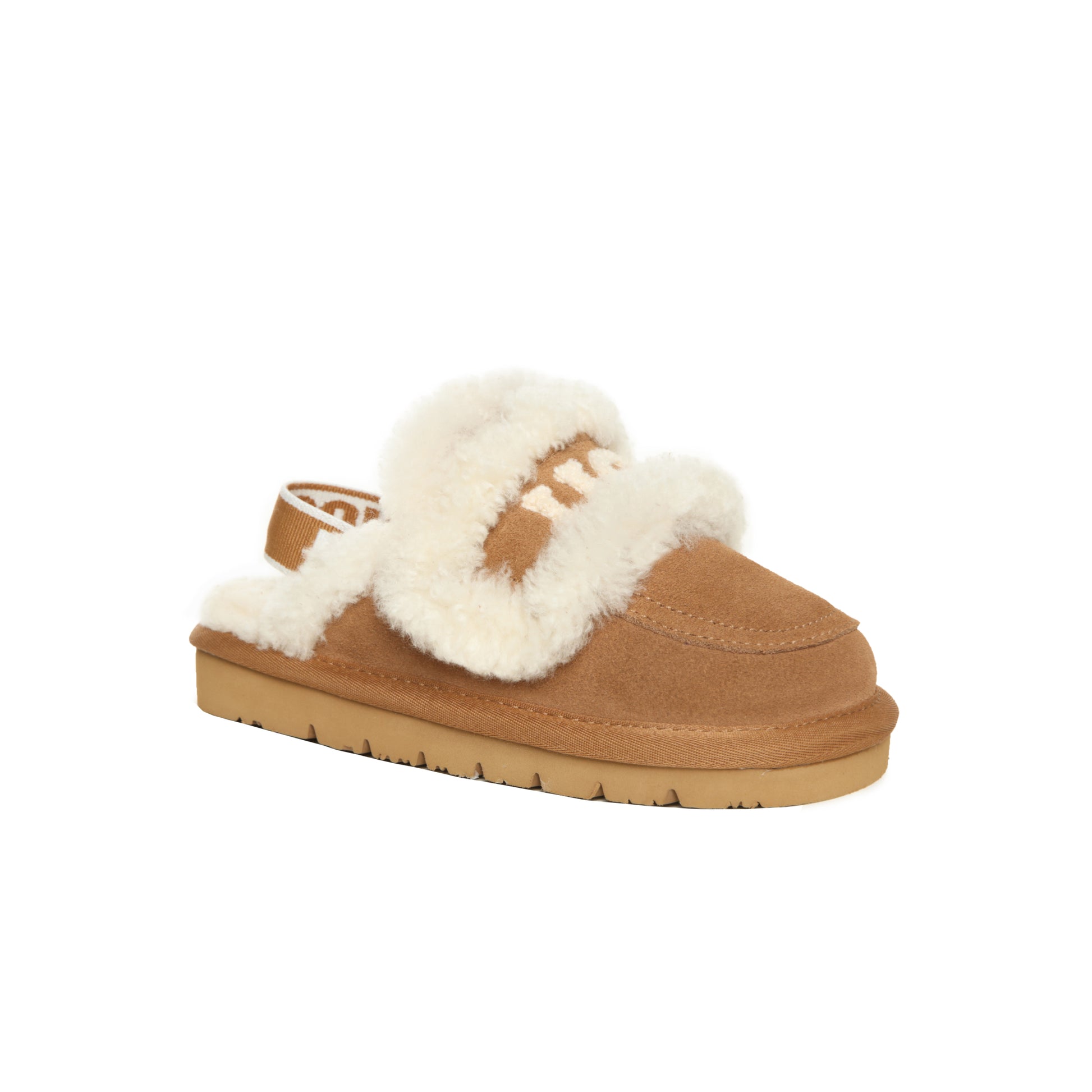 UGG Children Sheepskin Wool Shearling Lined Erin Scuff Slide