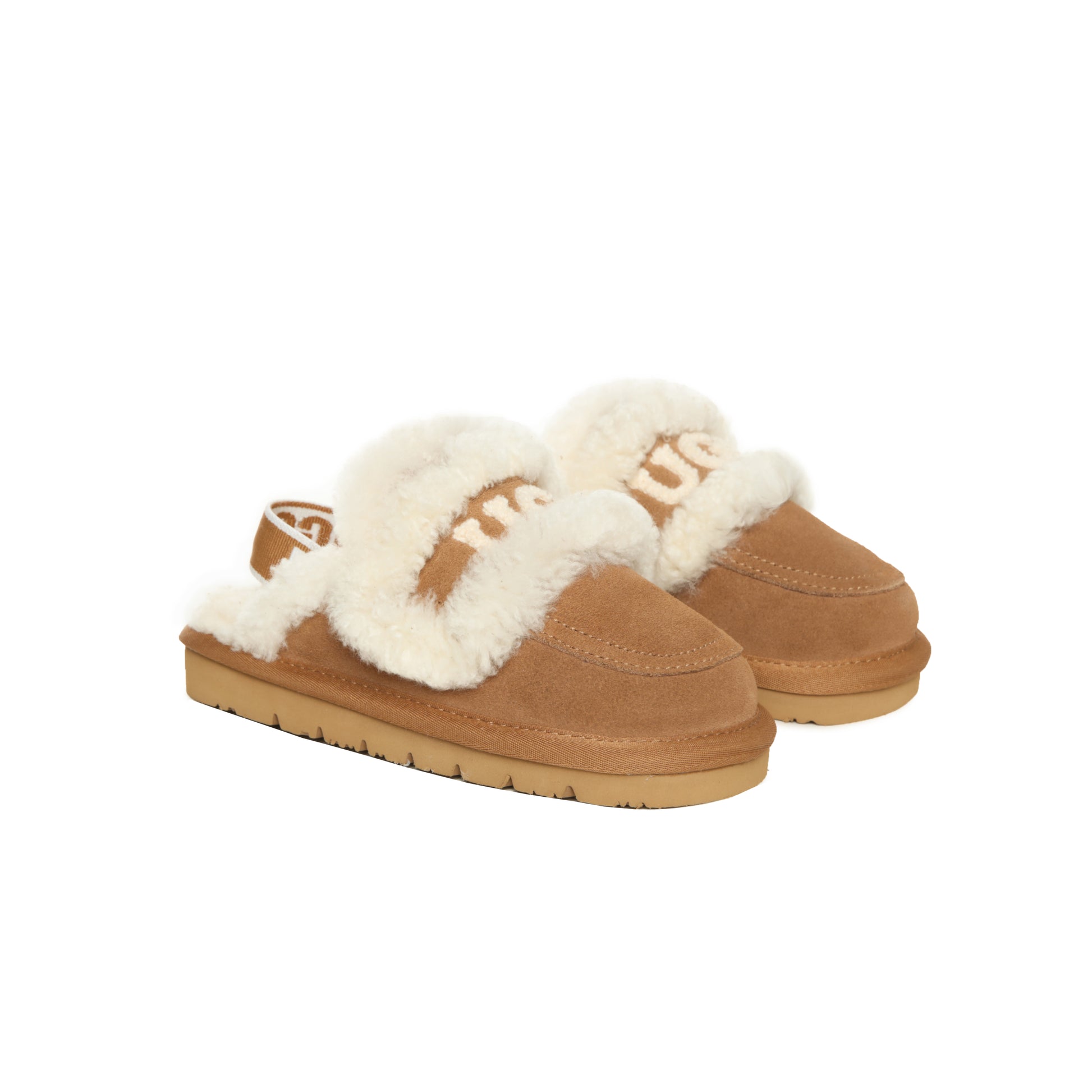 UGG Children Sheepskin Wool Shearling Lined Erin Scuff Slide