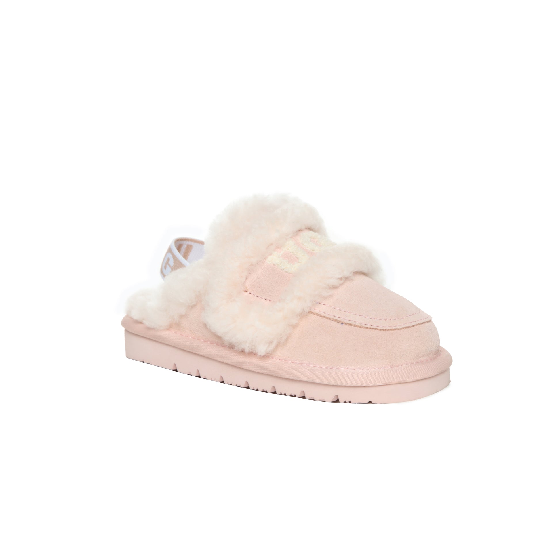 UGG Children Sheepskin Wool Shearling Lined Erin Scuff Slide