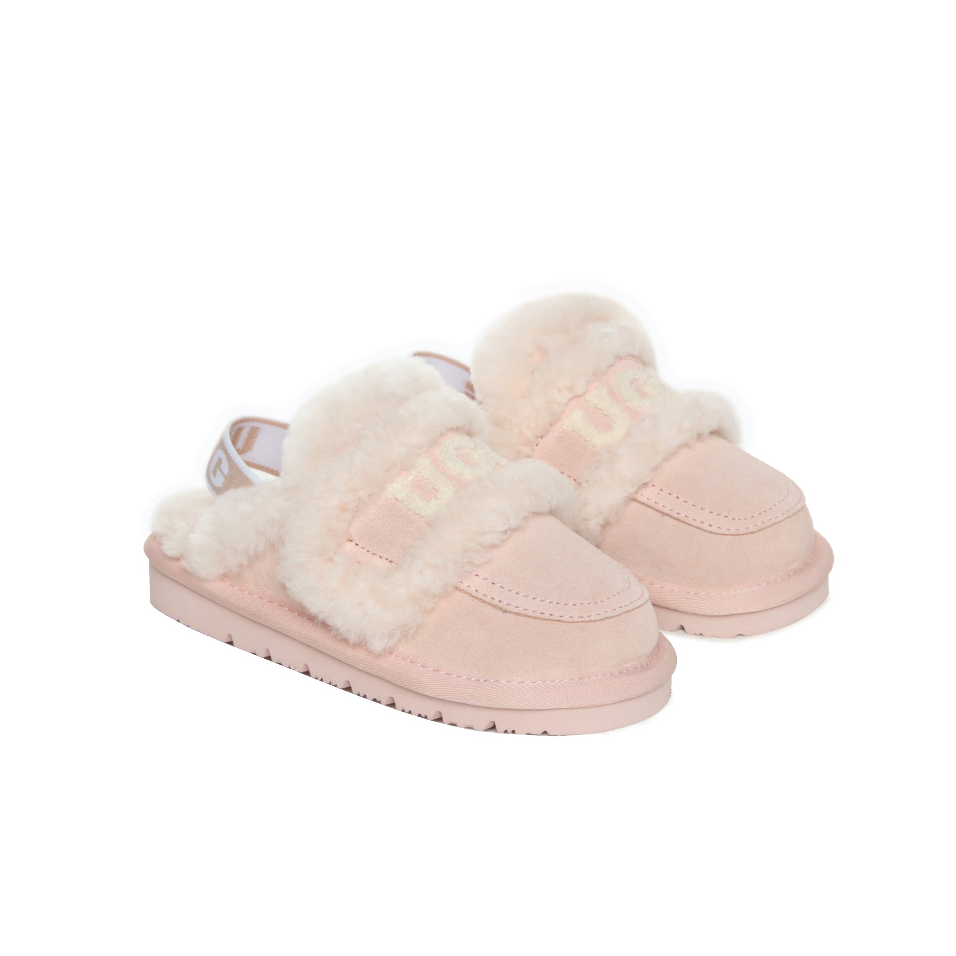 UGG Children Sheepskin Wool Shearling Lined Erin Scuff Slide