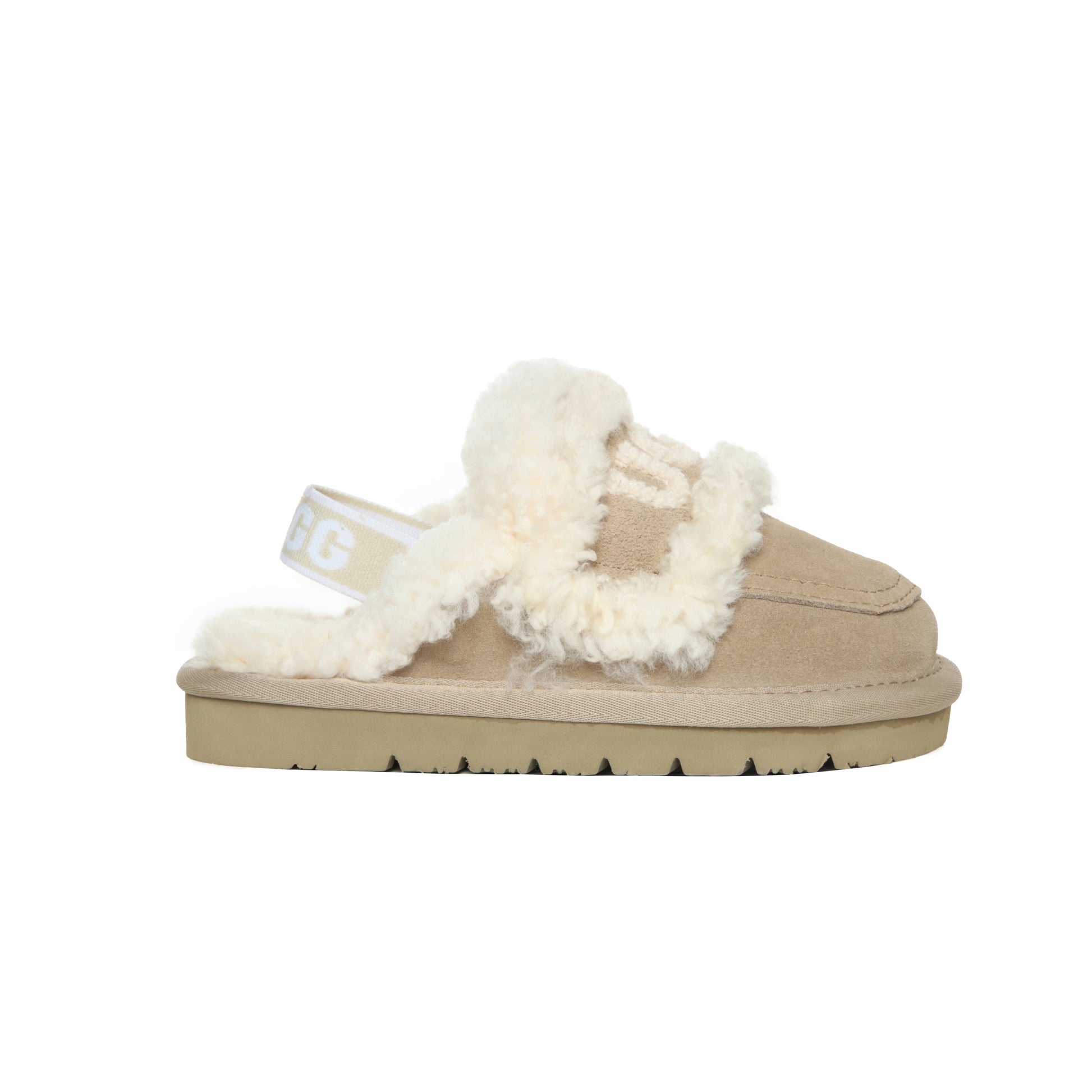 UGG Children Sheepskin Wool Shearling Lined Erin Scuff Slide