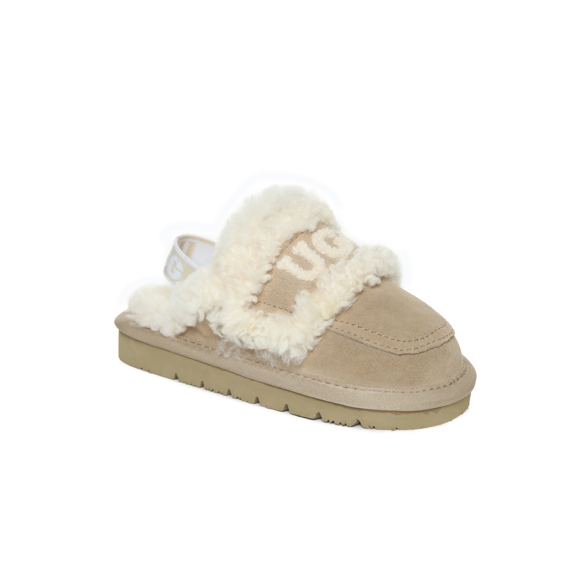 UGG Children Sheepskin Wool Shearling Lined Erin Scuff Slide