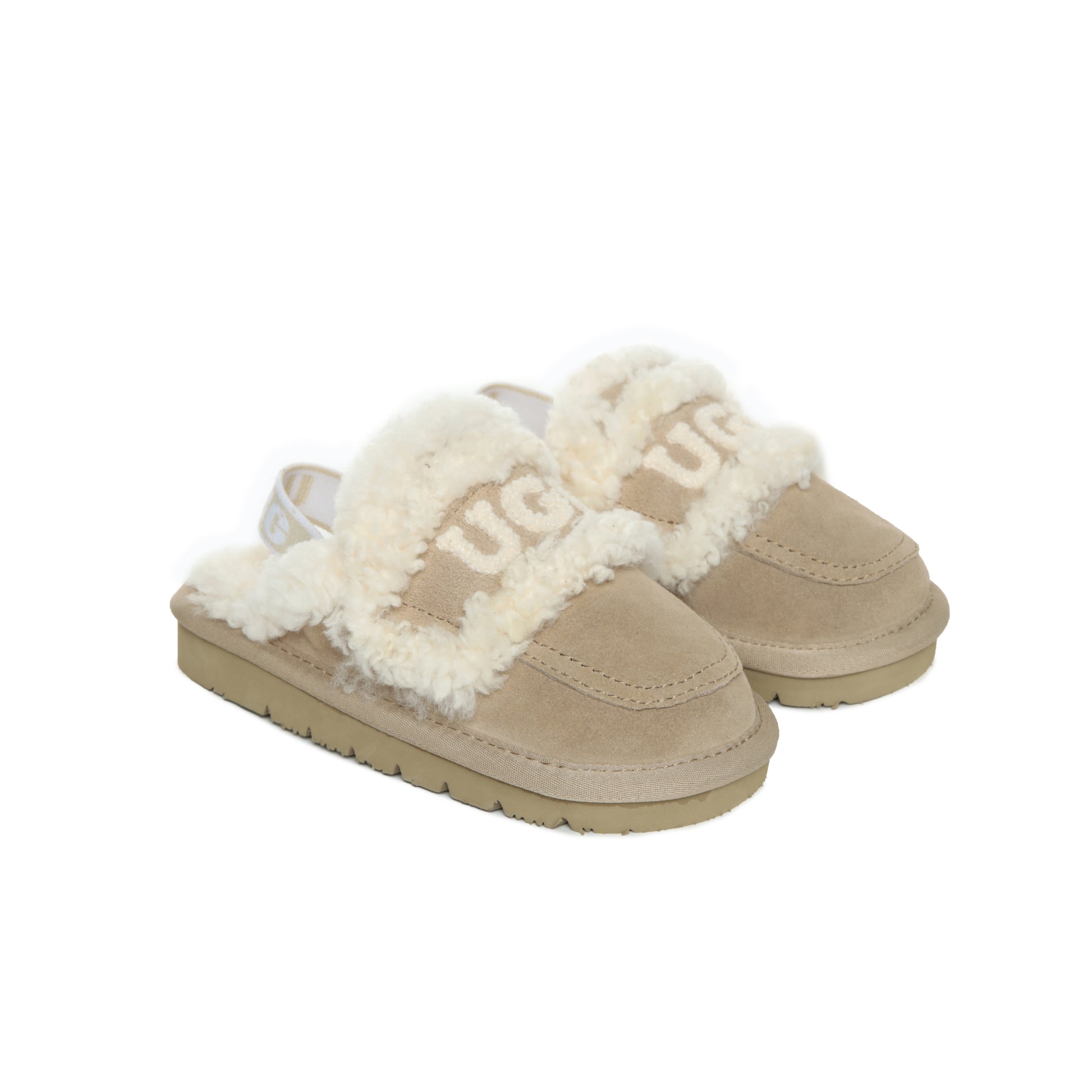 UGG Children Sheepskin Wool Shearling Lined Erin Scuff Slide